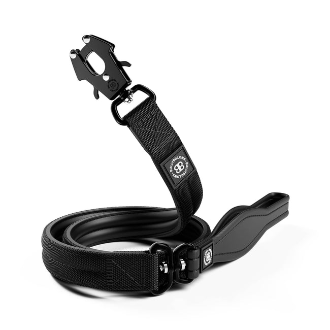 5cm Combat® Collar | With Handle & Rated Clip - Black v2.0 – BullyBillows