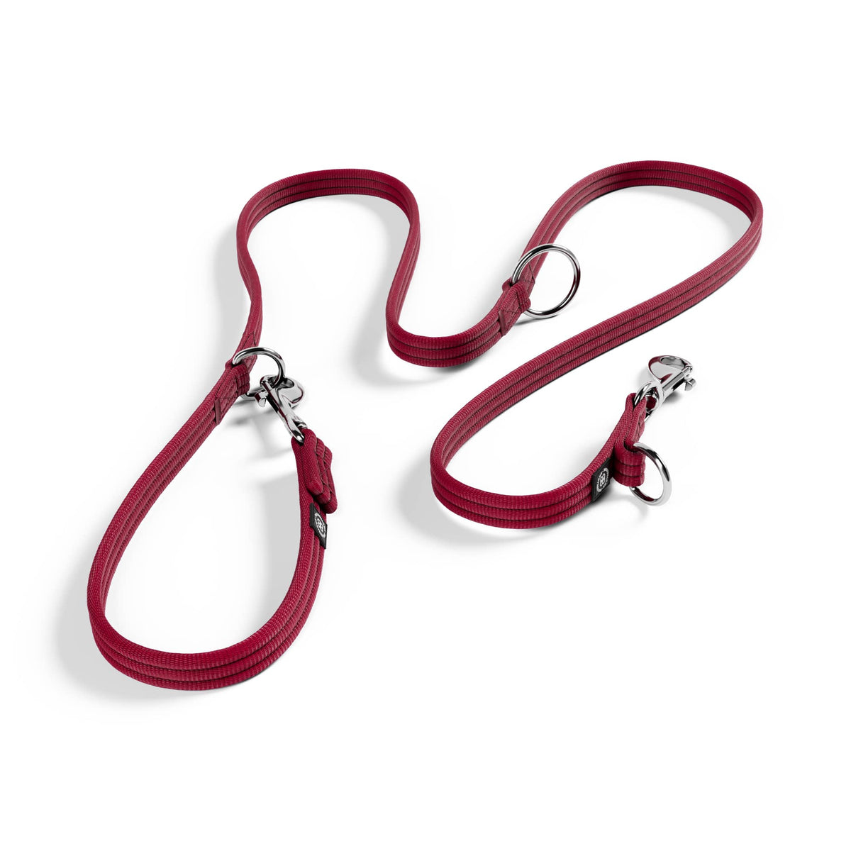 Training Double Ended Dog Lead | 2m Length - Burgundy – BullyBillows