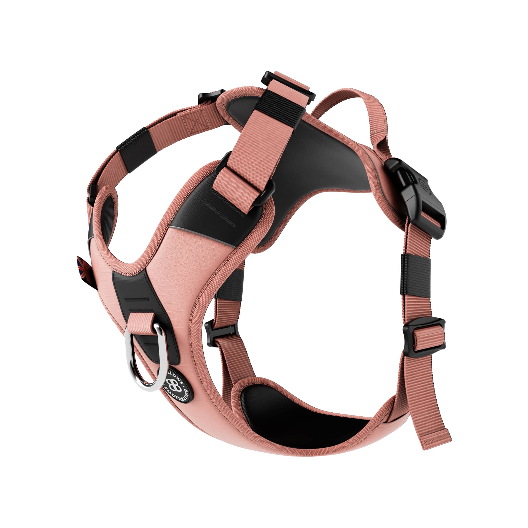 Anti Pull Hurricane Harness With Handle Pink BullyBillows