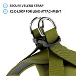 Step in Harness | XS-M Breeds - Olive Green