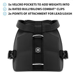 Weight & Fitness Comfort Harness | Health Enhancement - x5 Pockets - Black