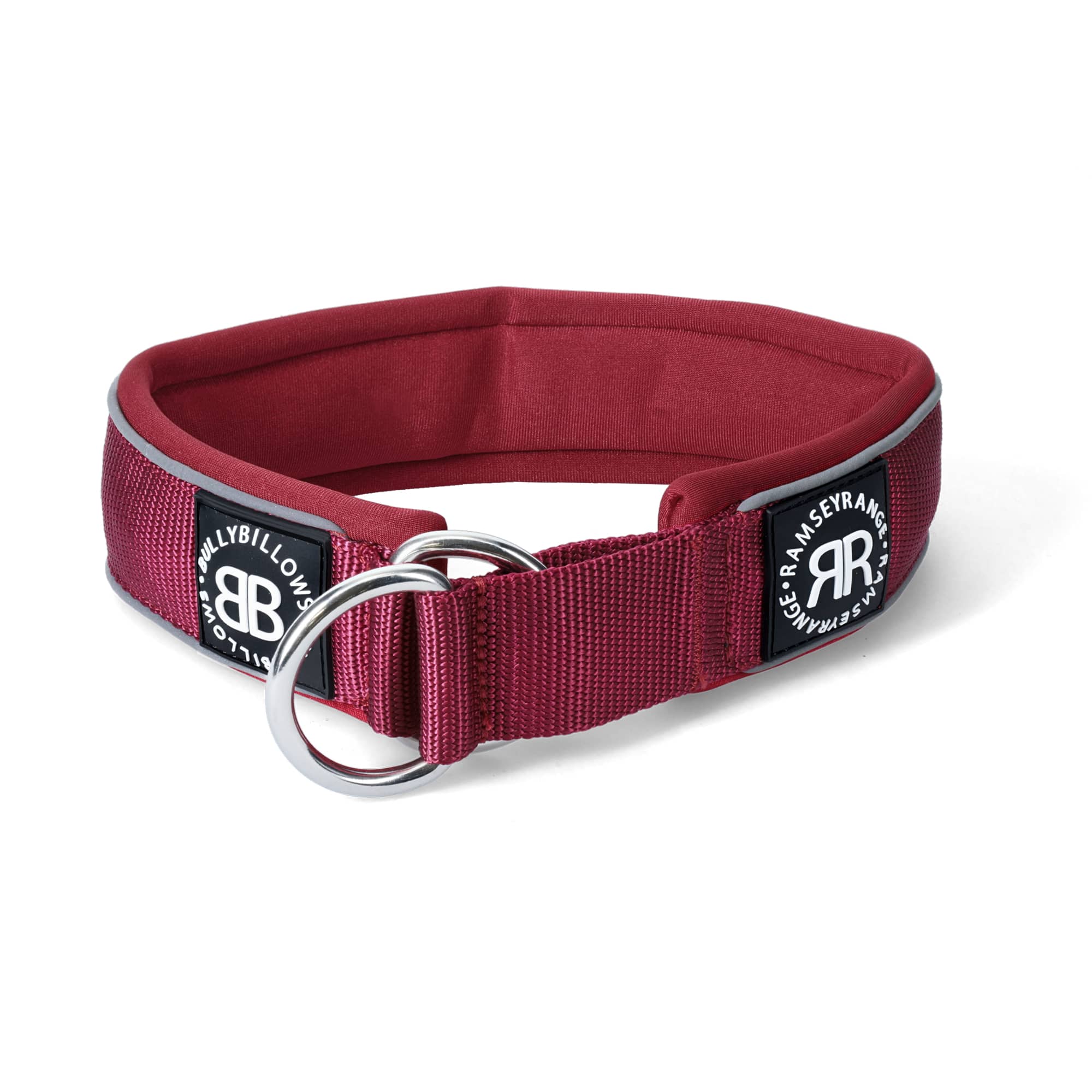 Burgundy dog clearance collar